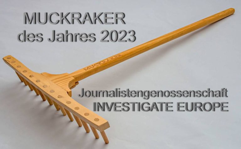 Investigate Europe ist Muckraker des Jahres 2023